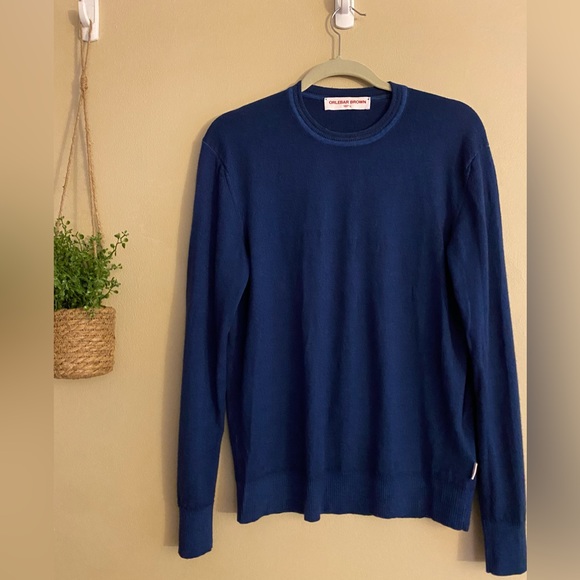 Orlebar Brown Blue Crewneck Sweater - Picture 1 of 10